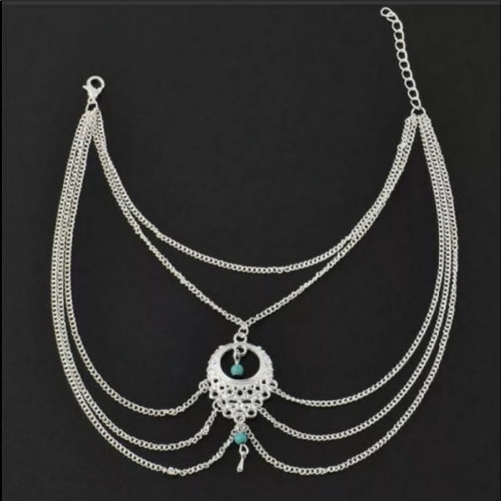 New Boho Turquoise Beach Ankle Bracelet - Picture 6 of 7